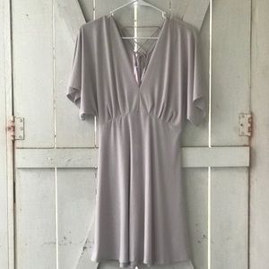 LUSH boutique lilac lace up back dress sz S